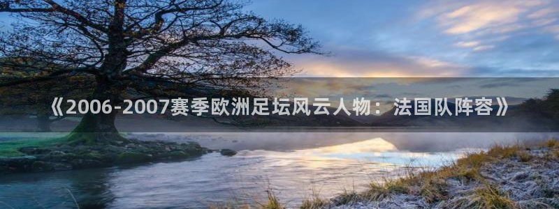 2026世界杯南美区积分榜：《2006-2007赛季欧洲足坛风云人物：法国队阵容》